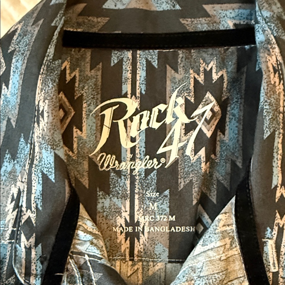 Roper Men's Geometric Pattern Button Down Shirt -… - image 3